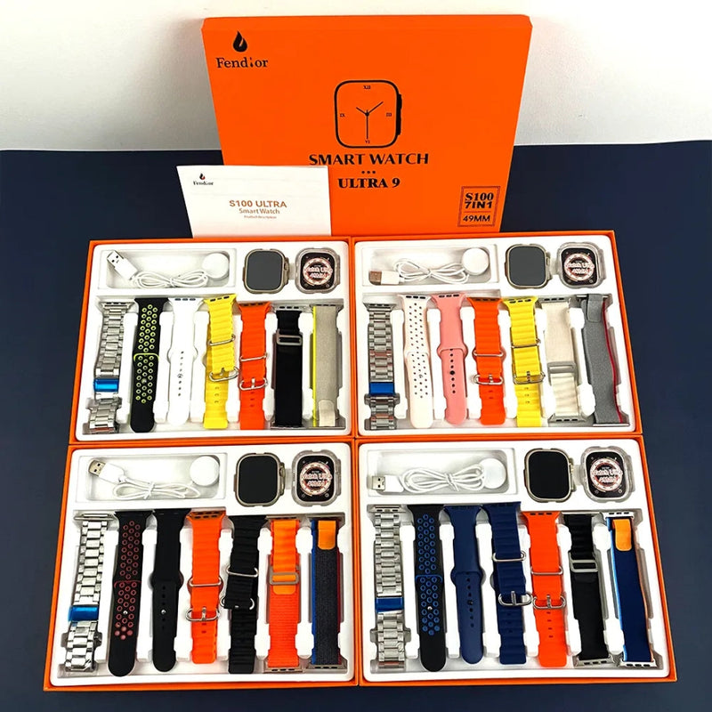 SmartWatch - Serie 9 Ultra™ [Kit: 7 Pulseiras + Case]