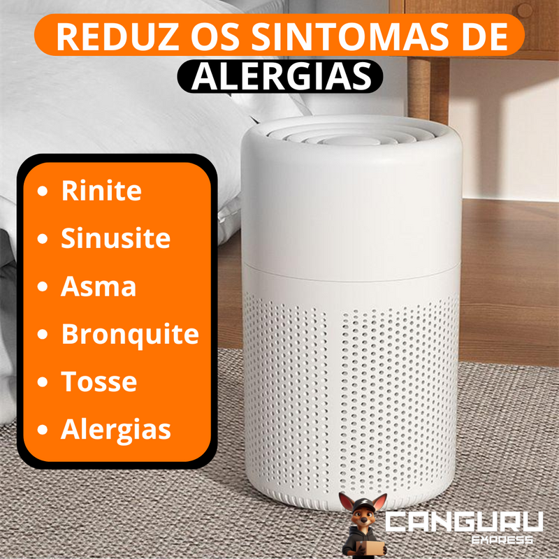 Purificador de Ar AirClean KGU3 - Com Filtro HEPA e Função Ionizador