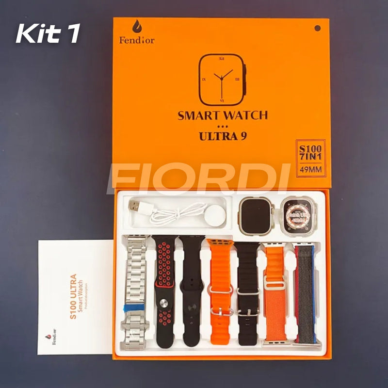 SmartWatch - Serie 9 Ultra™ [Kit: 7 Pulseiras + Case]