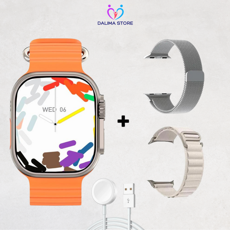 SmartWatch W69+ Amoled com 2 pulseiras e brinde exclusivo - 49mm