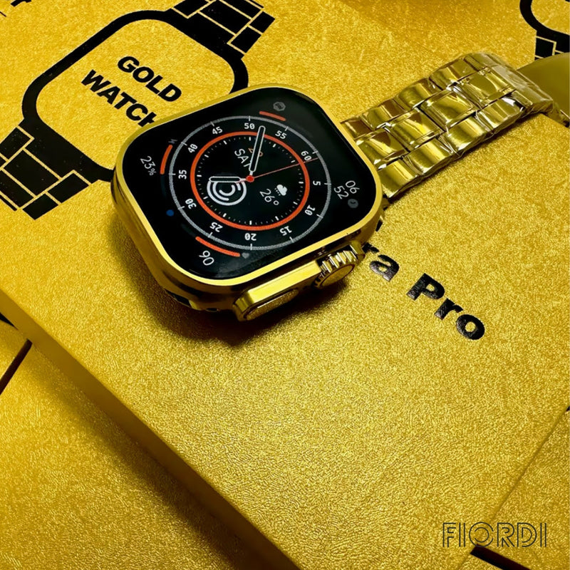 Smartwatch - Serie 9 Gold™ + [ 3 Pulseiras ]