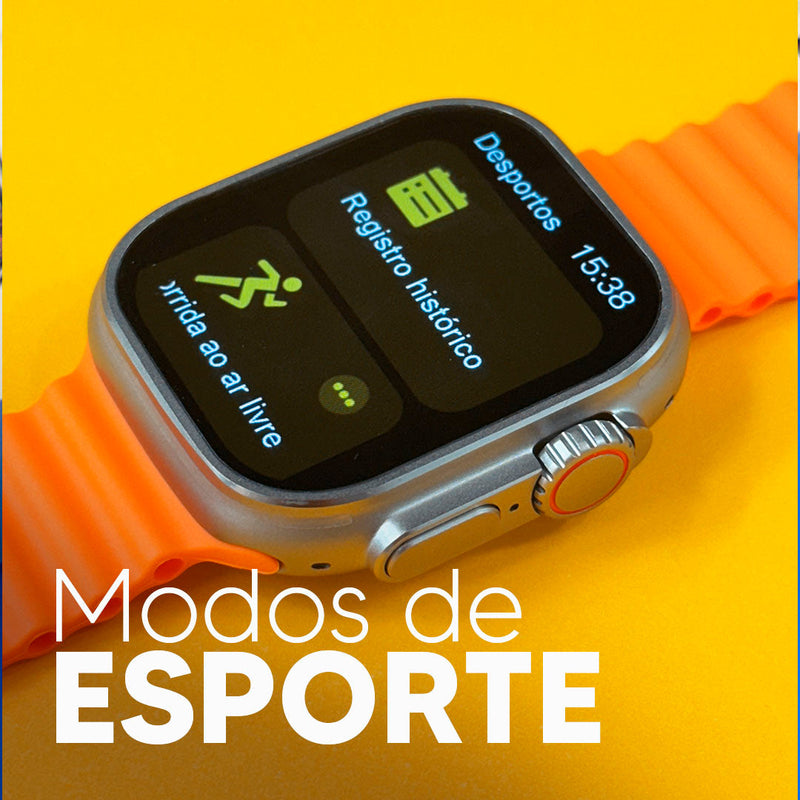 SmartWatch W69+ Amoled com 2 pulseiras e brinde exclusivo - 49mm