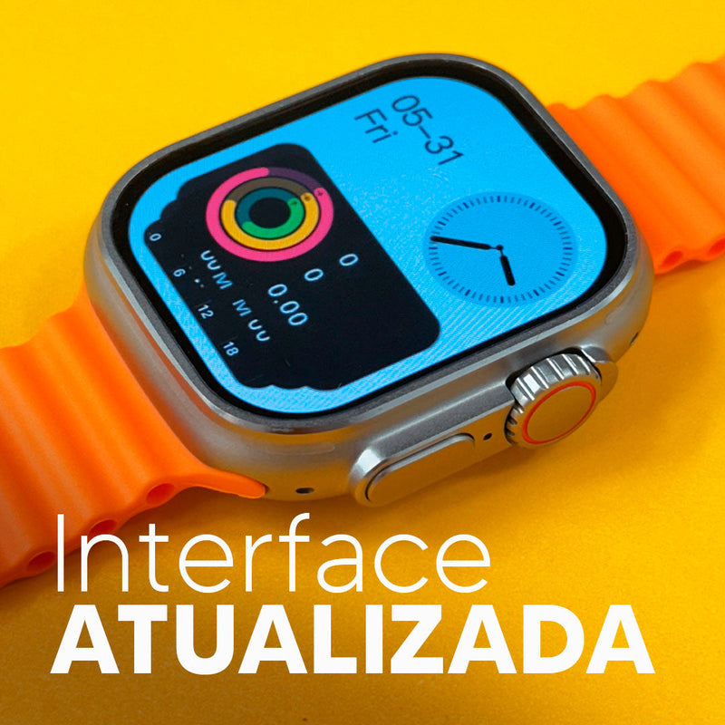 SmartWatch W69+ Amoled com 2 pulseiras e brinde exclusivo - 49mm